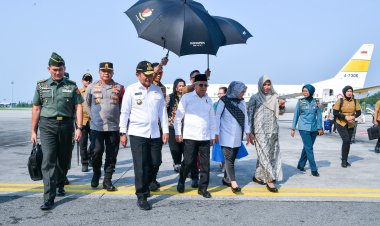 Kapolda Sumut dan Pangdam Sambut Meriah Kunjungan Kerja Wapres Ma'ruf Amin