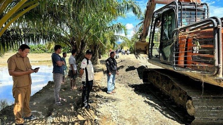 PUPR Aceh Barat Tuntaskan Penanganan Darurat Jalan Utama Putus di Pante Ceureumen
