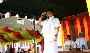 Pj Bupati Aceh Besar Pimpin Upacara Hari Santri Nasional di Dayah Darul Muta'allimin