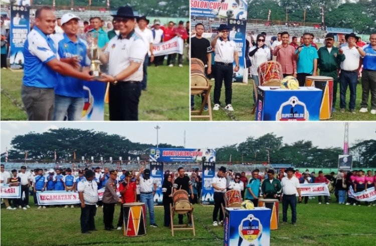Bupati Harapkan Lahirnya  Pemain Pemain Terbaik, Turnamen Bupati Solok Cup IIl  2024 Kembali Ditabuh