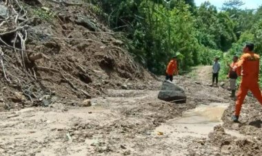 BPBD dan Satgas SAR Aceh Tamiang Survei Lokasi Longsor di Pematangdurian Kec. Sekerak