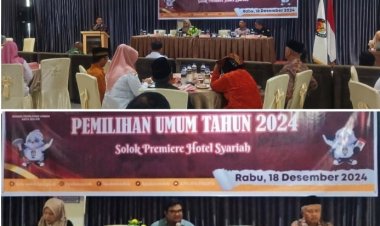 Demi Pelaksanaan Lebih Baik Kedepan, KPU Kota Solok Evaluasi Pelaksanaan Pemilu 2024