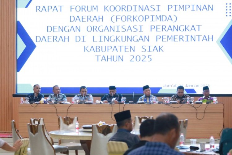 Penanganan Banjir Jadi Fokus Pemkab Siak Pada Rakor Forkopimda