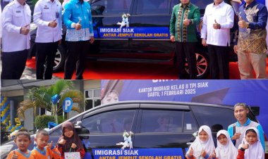Inovasi baru Imigrasi Siak, Kenalkan Mobil Antar Jemput Sekolah Gratis