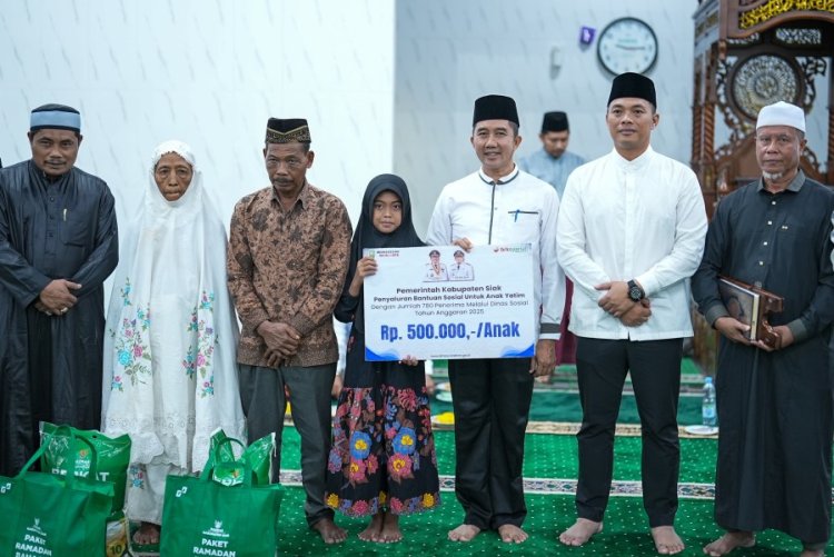 Safari Ramadhan 1446 H.Bantuan Ramadan Pemkab Siak: Meringankan Beban, Menyentuh Hati