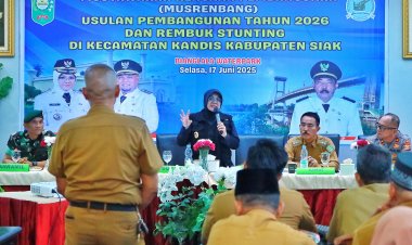 Bupati Siak Minta Usulan Pembangunan Sesuai 17 Program Kerja RPJMD