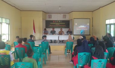 Kegiatan TMMD ke-125 Kodim 0321 Rohil Berikan Penyuluhan Wawasan Kebangsaan Kepada Warga KMS