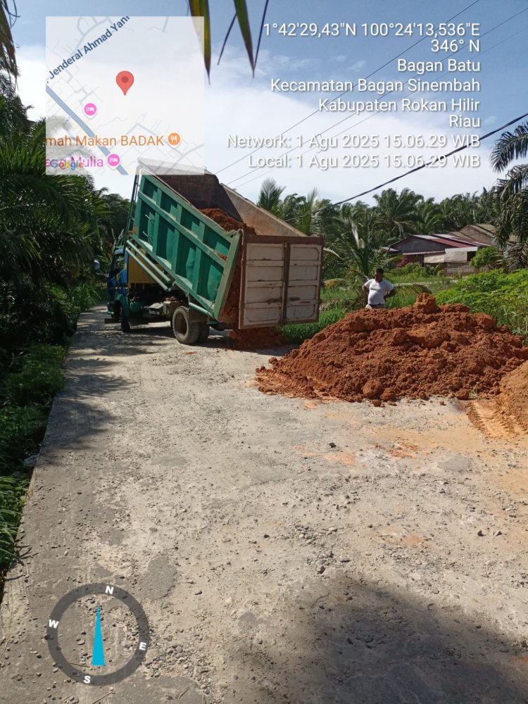 Pemerintah Kabupaten Rokan Hilir Ambil Langkah Cepat Tangani Abrasi Di Jalan Astra Bagan Batu