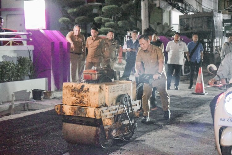 Komitmen Pemko Pekanbaru Bangun Infrastruktur, 29 Ruas Jalan Dioverlay Jelang Akhir Tahun