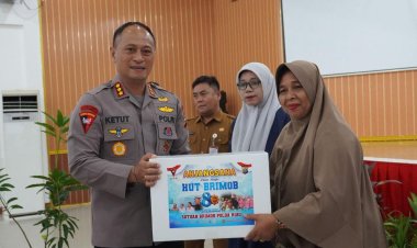 Delapan Dekade Mengabdi, Brimob Polda Riau Hadir untuk Rakyat Lewat Aksi Sosial dan Penghijauan