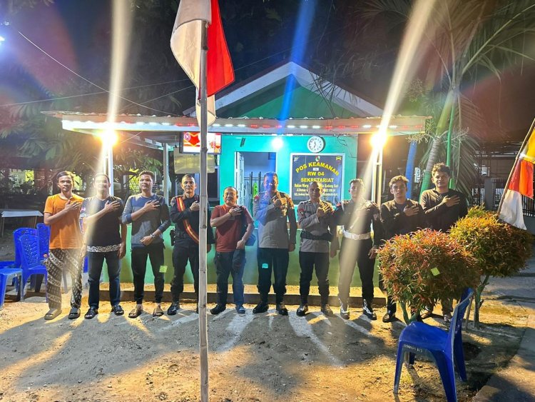 Brimob Polda Riau Gelar Pengecekan Satkamling Malam Hari atas Perintah Kapolda
