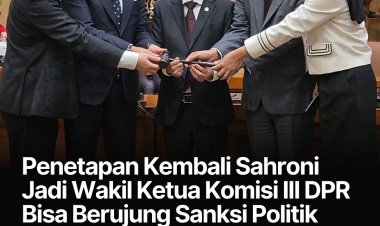 NasDem Usul Sahroni Aktif Lagi di Komisi III Usai Nonaktif 6 Bulan