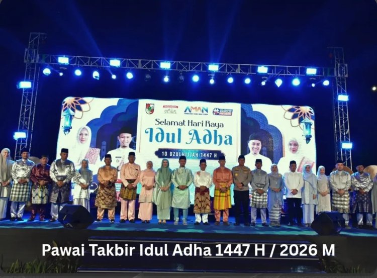 Ketua dan Anggota DPRD Pekanbaru Hadiri Pawai Takbir Idul Adha 1447 H